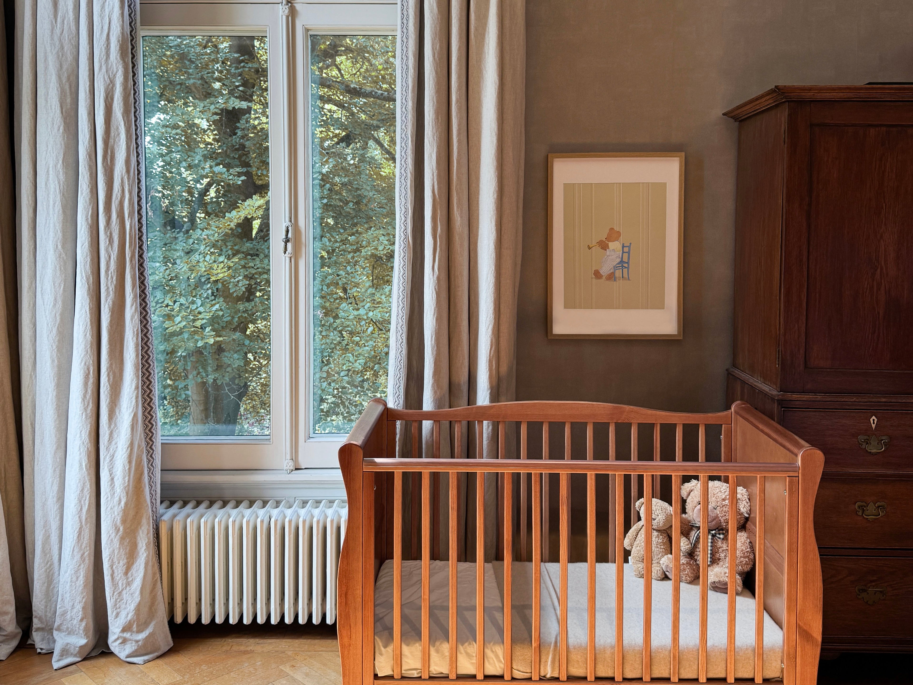 Handgetekede poster voor de baby- en kinderkamer, met lieve illustraties uit de Blueberry Baby collectie – geschikt voor jongens, meisjes en genderneutrale kamers