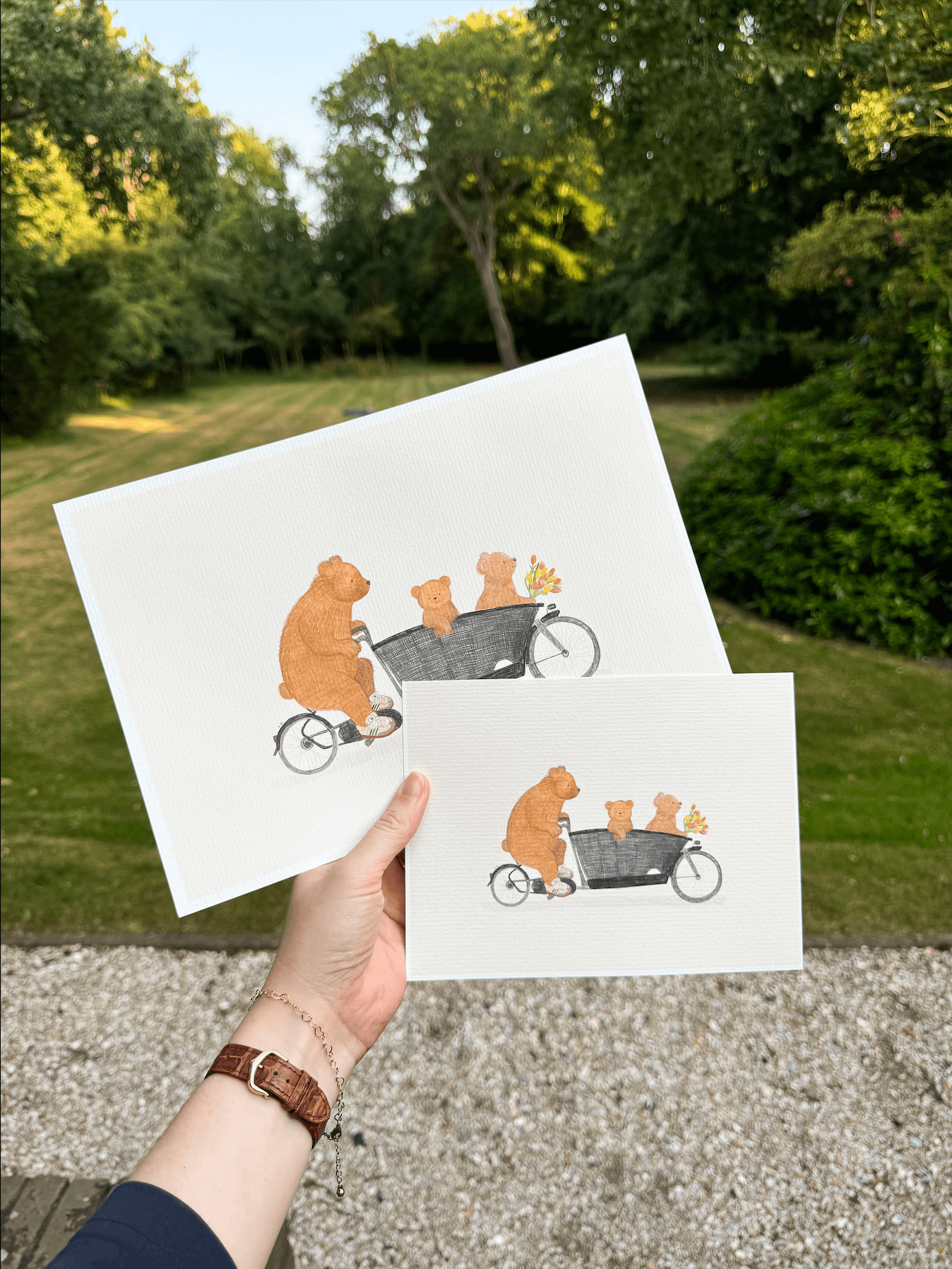 Kinderposter ‘Berenbakfiets'